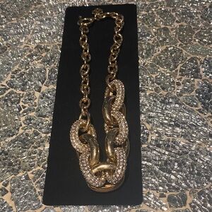 Gold and Silver Tone Chain Link Necklace